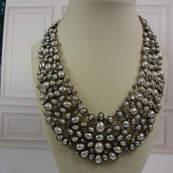 Baublebar Crystal and Pearl Statement Necklace - Picture 1 of 8